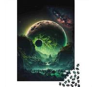 Green Moon Rompecabezas Mystic Valley 1000 Piezas Papel Reciclado Adultos Y Mayores De 12 Años Rompecabezas Extremadamente Difícil Y Desafiante 70x50cm/1000pcs