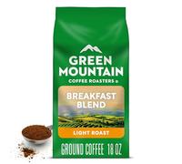 Green Mountain Coffee Roasters, Breakfast Blend, Ground, 18oz Bag, 1 Count