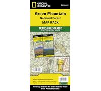 National Geographic – Pack de mapas Trails Illustrated – Green Mountain National Forest, Vermont