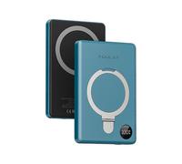 (Green, Multicolor) KUULAA KL-YD60 Kickstand 10000mAh Power Bank Phone Back Magnetic Absorption Charger - Dark Purple
