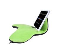 (Green, Multicolor) ZJ-03 Tablet Holder Multi-Angle Soft Pillow Lap Stand for iPad / iPhone 16 / 16 Ultra / 16 Pro / 16