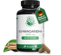Green Naturals Ashwagandha 2.500 mg - 127 mg withanólidos - 180 cápsulas