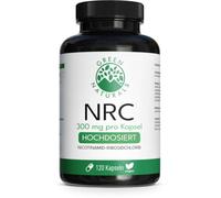 Green Naturals® Nicotinamida Ribósido 300 mg - Niacina - 120 cápsulas | Precursor del NAD+ · 126 mg de niacina por cápsula · 4 meses · vegano, sin gluten ni lactosa
