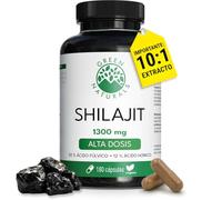 Green Naturals Shilajit Himalaya 10:1 - 1.300 mg al día - 180 cápsulas