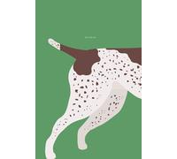 Green Notebook GSP Liver Brown Patch German Shorthaired Pointer 6" x 9": 110-Page Lined Journal for Dog Lovers & Hunters: Perfect Medium-Sized ... Gift for GSP Owners & Bird Dog Enthusiasts