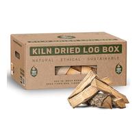 Green Olive Firewood Troncos de Madera Seca al Horno, Caja de 17,5 l, Secos y listos para Quemar, Apto para Estufas de leña, quemadores de leña, fogatas Abiertas, hogueras y hornos de Pizza