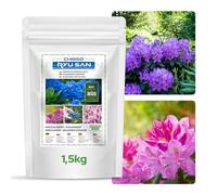 GREEN ORO CHISSO RYU SAN 1,5KG - Fertilizante acidificante con nitrógeno y azufre para plantas amantes de los suelos ácidos como hortensias, rododendros, arándanos y azaleas