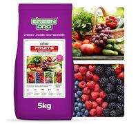 GREEN ORO ORO FRUITS 5KG - Fertilizante especial para frutas y verduras, duradero, regenerador, para fresas, frambuesas, vides, árboles frutales y más