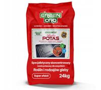 GREEN ORO POTASSIUM 60% 24KG - Fertilizante de potasio de alto rendimiento para césped, verduras y árboles frutales