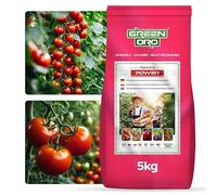 GREEN ORO TOMATO POWER 5KG - Abono especial para tomates, pimientos, calabacines, berenjenas, patatas, pepinos y calabazas - Efecto prolongado de hasta 100 días