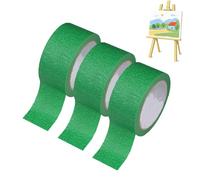Green Painting Tape 3 Rolls Adhesive Art Tool For Wall Car Workshop School