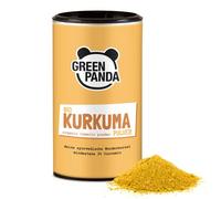 Green Panda© curcuma en polvo organica, probada y certificada en laboratorio, curcuma organica molida extra fine, perfecta para la leche dorada, 170g