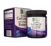 Green Pasture Mezcla de aceite de hígado de bacalao fermentado y aceite de mantequilla concentrado, Chocolate, Gel - 188 ml