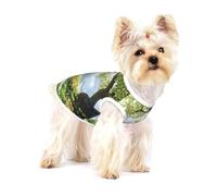 Green Path Serenity - Camiseta para perro de primera calidad, ropa suave 100% algodón para perros, perfecta para perros pequeños a medianos, camisas elegantes y cómodas para perros, talla M