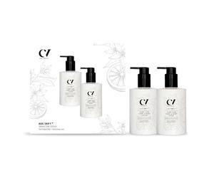 Green People Age Defy+ Pure Luxe Dúo para Manos y Cuerpo - Limpiador & Loción Natural y Orgánica - Regalo de Lujo Para Piel Sensible - Vegano
