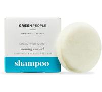 Green People Barra de Champú de Eucalipto y Menta - Champú Anti-Picazón Natural y Orgánico - Alivia el Cuero Cabelludo Irritado - Vegano, Orgánico y Libre de Crueldad, 50g