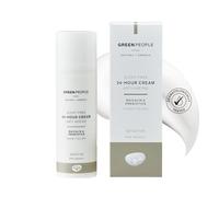Green People Crema Facial Sin Fragancia 24 horas - Crema de Día y Noche Para Piel Sensible - Reafirmante - Vegana y Natural - 50ml