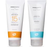 Green People Crema Solar Edelweiss y After Sun SPF15, 2x200ml