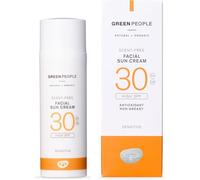 Green People Crema Solar Facial sin Fragancia SPF30, 50ml | Protector Solar para Piel Sensible, Vegano y Libre de Crueldad, Crema Solar Facial Orgánica