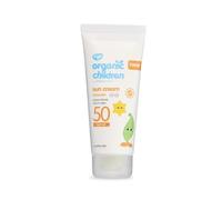 Green People Crema Solar Orgánica para Niños SPF50 Lavanda - Protector Solar Natural y Orgánico para Niños y Bebés de 6+ Meses - Repelente al Agua, Seguro para los Arrecifes, 100ml