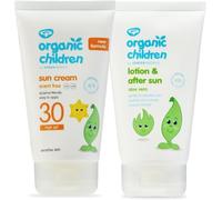 Green People Crema Solar SPF30 y After Sun para Niños, 2x150ml
