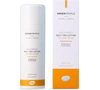 Green People Loción Autobronceadora sin Rayas, Brillo Natural, 150ml | Sin Rayas, Brillo Natural, con Rosa Mosqueta y Aloe Vera, Orgánica, Vegana y Libre de Crueldad, Loción Bronceadora Natural