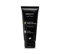 Green People Para Hombre No. 2 Gel Limpiador y de Afeitado, 100ml | 2 en 1 Natural y Orgánico para Piel Sensible, sin SLS, Parabenos Ni Etanol, Gel de Afeitar y Limpiador Facial Orgánico
