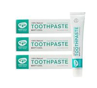 Green People Pasta de Dientes Minty Cool, 100% Menta Natural, 3x75ml
