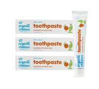 Green People Pasta de Dientes Orgánica Niños con Mandarina y Aloe, 3x50ml