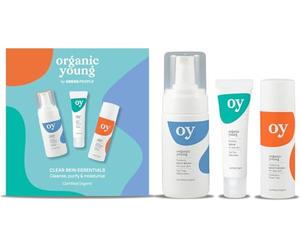 Green People Set de Cuidado de la Piel para Adolescentes - Limpiador Facial, Sérum e Hidratante para Manchas y Imperfecciones - Vegano, Libre de Crueldad