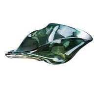 Green Personality Creative Irregular Glass Large Fruit Plate Light Soft Decoration