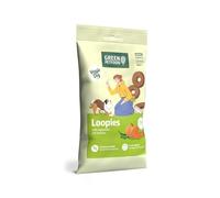 Green Petfood VeggieDog Loopies con Verduras (12 x 100 g) | Adultos | Veganos golosinas para Perros para Todos los días | Sin Gluten | Snack | Bajo en calorías | Fácil de portar | Paquete de 12