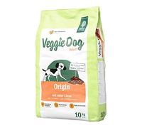 Green Petfood VeggieDog Origin Adult (1 x 10 kg) |Alimento completo con fórmula de nutrientes optimizada para perros adultos | Alimento vegetariano para perros sin gluten con lentejas rojas | 1 unidad