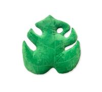 Green Philosophy Co. Almohada de Hojas de Felpa con Acento 3D de Monstera Deliciosa, Almohada para sofá, Sala de Estar, decoración del hogar para Amantes de Las Plantas, Amantes del jardín, Familia y