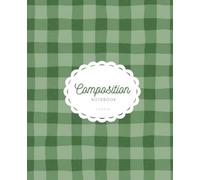 Green Plaid Composition Notebook: Cozy Girly Aesthetic Pattern | College Ruled Journal for Girls, Teens & Students | Back-to-School Supplies
