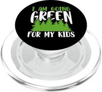 Green Planet Me Estoy volviendo Verde para el Medio Ambiente de mis Hijos PopSockets PopGrip para MagSafe