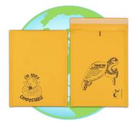 GREEN PLANET PACKING Sobres acolchados 100% compostables A4 A5 A6, sobres de burbujas ecológicos, color dorado
