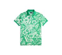 Green Polo de piqué tropical Custom Slim Fit XS