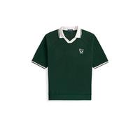 Green Polo de punto pointelle Relaxed Fit XXL