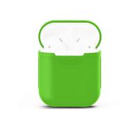 (Green) Portable Wireless Bluetooth Earphone Silicone Protective Box Anti-lost Dropproof Storage Bag for Apple AirPods 1/2