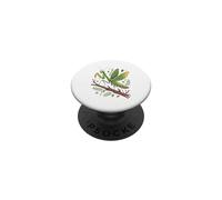 Green Praying Mantis Branch Bug Nature Lover PopSockets PopGrip Adhesivo