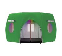 Green Pumpkin Trampoline Tent Cover - UV-Resistant Sun Shade with Mesh Wind