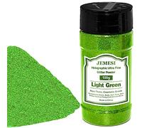 Green Purpurina Holográfica Ultrafina 100g, Purpurina en polvo iridiscente metálica para Manualidades, Vasos, Resina, artes de pintura