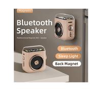 (Green) Retro Mini Bluetooth Speaker with Magnetic Clip, Portable Wireless Speaker for Outdoor Desktop Use, Cute Cartoon Design