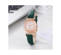 (Green)Retro Niche Watch For Women Ins Style Simple Temperament Square Small Mini