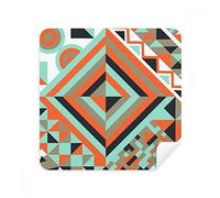 Green Rhombus - Gafas de limpieza geométricas, gamuza limpiadora de pantalla de gamuza, 2 unidades