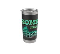 Green Roma Italia Colosseum Souvenirs, This is Rome Italy Vaso térmico de acero inoxidable de doble pared