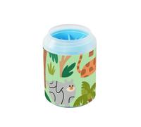 Green Safari - Estación portátil de limpieza de patas de barro con cerdas de silicona suave para mascotas, kit de limpieza para perros pequeños y medianos y razas de gatos