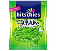 Green Schnüre - Caramelos Hitschies - Deliciosas golosinas sorpresa con sabores intensos, ideales para los amantes de las golosinas, perfecto para las fiestas - 125g