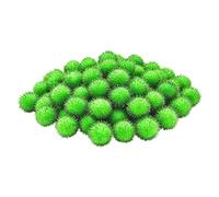 Green Self Play Cat Toys - 50 Pieces Soft Plush Ball Chewing Spheres
